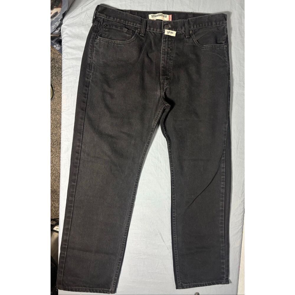 Levi's Strauss & Co. 505 Black Jeans 38x32 Straight Fit Used
